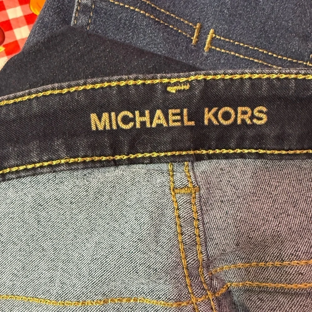 Michael Kors IZZY SKINNY Jeans for women, size 8, navy blue